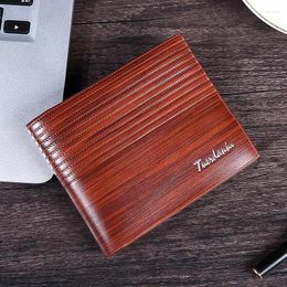 Wallets Vintage Men Wallet Short Leather Brand Fashion Luxury Slim Male Purses Money Clip Dollar Price Carte 007Q