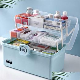 Accessories Packaging Organizers Storage Boxes Bins 32 Tier Medicine Box Large Capacity Sundries Organizer Folding Chest Portable First Aid Kit 211