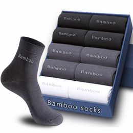 Men's Socks Crew Bamboo Seamless Toe Business Casual Soft Mens Athletic Hiking Cushioned Dress 221027