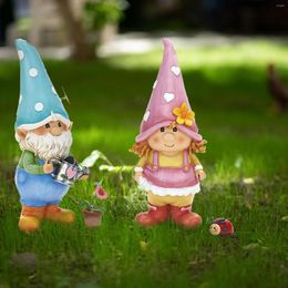 Garden Decorations Gnome Statue Decor Funny Gnomes Figurines Watering Suower Outside Decoration For Patio Yard Lawn Porch Ornaments