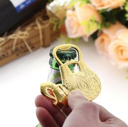 Gold Beer Bottles Openers Wedding Favours and Gift Lucky Golden Elephant Wine Bottle Opener SN04