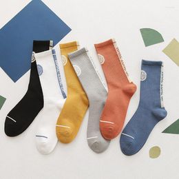 Men's Socks Crew Men Cotton Breathable Sport Casual Basketball Ulzzang Fashion Korean Style Skateboard Funny Sock Drop