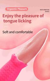 Clitoral and G-spot Tongue vibrator for women tongues licking sex toy 10 speed Vaginal massage clitoral stimulator adult product