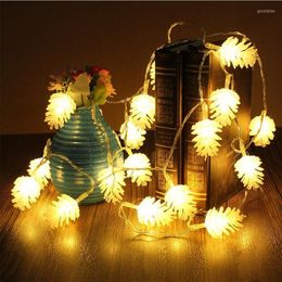 Strings Colourful Pine Cone 10M 38Leds AC110-220V 8 Model LED String Fairy Lights For Bedroom Babyroom Wedding Decoration Garland