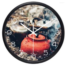 Wall Clocks Old Type Boiled Water Pot Picture Clock The Retro Restaurant Literature