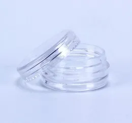 28x13MM Clear Lid 2Gram Clear Plastic Empty Jar Pot Sample Size For Cosmetic Cream Eye Shadow Nails Powder Jewellery E-Liquid 2ML