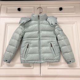 Winter Down Coat designer downs Jackets Baby Boys Girls Button zipper Letter Solid White black coats Casual Woollen Warm Snowsuit Hooded Outerwear Long puffer Coat