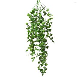 Decorative Flowers Artifical Hanging Decor Vine Delicate Artificial Eucalyptus Leaf Garland Plant Fake Wedding Parties Supplies