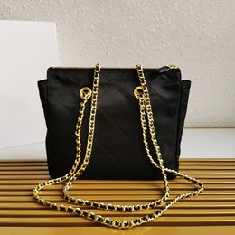 Designers nylon hobo Bags women's hobos new parachute chain cross body bag purse shoulder bags vintage diamond chains stray black Totes P handbags clutch