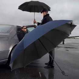 Umbrellas 126cm Big Top Quality Umbrella Windproof anti-UV Protection Car Luxury Large Business Female Male Ten Bone 221027