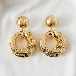 Dangle Earrings Exquisite Spiral Shaped Luxurious Style Women Earring Customise Accept 2022 Arrival Wedding Gift Date Attendance