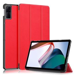 Leather Cases For xiaomi Redmi pad 10.6 Inch Case Smart Slim Protective Three Fold Cover Tablet Tab Auto Sleep Wake Function