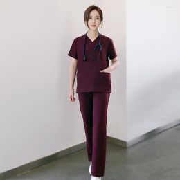 Women's Tracksuits Professional Uniform Customized Scrub Suits Pant White Coat Unisex