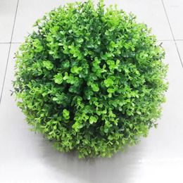 Decorative Flowers Lightweight Excellent Faux Plant Grass Ball Supplies Green Colour Simulation Eco-friendly For Yard