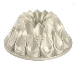 Baking Moulds Crown Bundt Pan Family Parent-Child Gathering Cake DIY Mould Champagne Gold 9.8X4 Inches