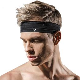 Yoga Hair Bands Veidoorn 1Pcs Sweat Band Moisture-Wicking Adend Men Women Sports Elastic Headband For Fitness Gym Running Sport Basketball L221027