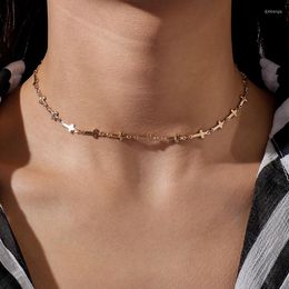 Choker Fashion Women Trendy Cross Necklace Simple Casual Clavicle Chain Jewellery