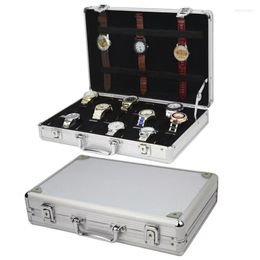 Watch Boxes Luxury Premium Quality 24Grids Box Aluminium Alloy Produc Pattern Storage Clock Collection Display Gift