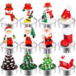 Carpets 3Pcs Christmas Tealight Candles Handmade Delicate Home Decorations Cactus For Party Gifts