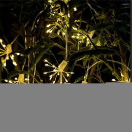 Strings 200/150/100/50leds Fireworks Dandelion Garland Lights String 8 Mode Christmas Fairy For Wedding Year Home Party Decor