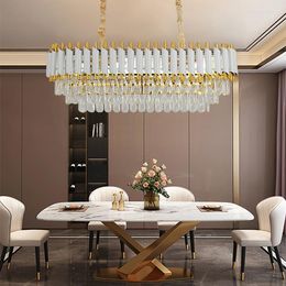 Pendant Lamps Modern Living Room Chandelier Bedroom Luxury Round Creative Crystal Lamp Villa El Interior Decoration Lighting