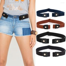 Belts 2022 Men/women Buckle-free Belt Waist Adjustable Invisible Lazy Elastic Stretchy Women Jeans No Buckle Waistband