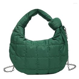 Evening Bags Casual Ladies Chain Down Shoulder Winter Fashion Trend Crossbody Bag For Women Green Shopping Handbag Female Purse