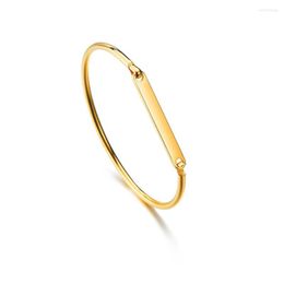 Bangle Name ID Bracelet Bangles Fashion Gold Color Stainless Steel Cuff Bracelets For Women Jewelry Braclets 2022