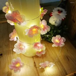 Strings 5 Meter String Light With Flower Heads 50 Pcs Holiday Lighting Event Party Garland Decoration Vase Floral Arrangement Leds