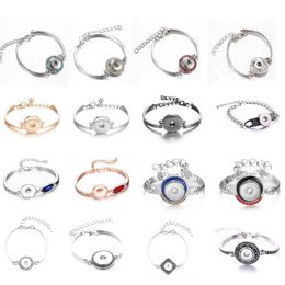 Charm Bracelets Snap Jewelry Interchangeable For Snaps Button Women 39S Bracelet With Charms Drop Delivery 2022 Smtzk