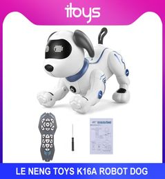 Le Neng Toys K16a Pets Electronic Robot Dog Stunt Dog Voice Command Programable Touchsense Music Song Toy Kids Birthday Gift7489846