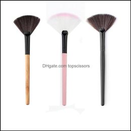 Makeup Brushes Wholesale 23 Pcs/Lot New High Quality Makeup Fan Blush Face Foundation Cosmetic Brush Drop Delivery 2022 Health Beaut Dhiag