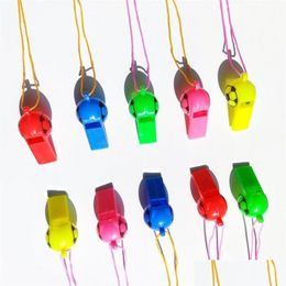 Party Favour Plastic Football Whistle Children Party Favour Toy Gifts Basketball Sports Games Whistles Fan Support Props Mticolor Fy39 Dhhyv