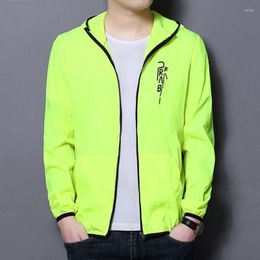 Men's Hoodies Summer Air Permeable Outdoor Leisure Sunscreen Clothing Men's Skin Ultra Light Speed Drying Sports Jacket