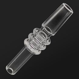 Nectar Collector Quartz Tip Smoking 10mm 14mm 18mm Male Dabbing Nail with Diamond Knots Glass Dab Straw Stick for Mini Small Nector Kit YAREONE Wholesale