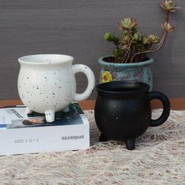 Mugs Creative Boiler Mug Porcelain Cauldron Ceramic Coffee Milk Water Halloween Ghost Festival Gift 3D Three-dimensional Cup