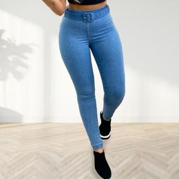 Women's Pants Women Solid Color High Waist Ankle-Length Elastic Removable Belt Pencil Lady Jeans 2022 Streetwear