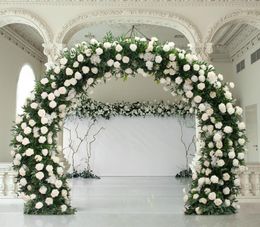 Party Decoration Wedding Props Iron Double Arch Flower Rack T Taisen Circular