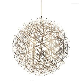 Pendant Lamps Room European Bar Dining Chandelier Fashionable Round Led All Over The Sky Star And Fireball