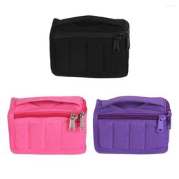 Storage Bags Portable 8 Grid Pure Cotton Essential Oil Bottles Bag Carrying Holder Case Travel Nail Polish Organizer Box