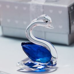 European Creative Wedding Party Gift Little Swan Mini Crystal Swan Ornament LK366