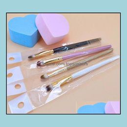 Makeup Brushes 50Pcs Eyeshadow Brush Super Soft Professional Pincel Con Esponji Makeup Eyebrow Blending Angled Brushes Comestic Drop Dheka