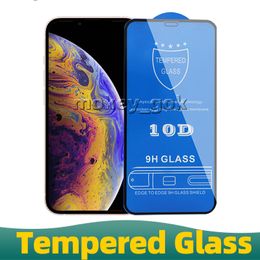 10D Screen Protector Protection Glass 9H full Tempered Glass For iPhone 13 mini 11 12 14 Pro X XR XS Max SE2 8 7 6 14Plus