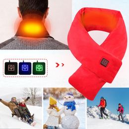 Bandanas Plush Collar Scarves Shawl Neck Warmer Temperature Scarf USB Charging Heat Control For Cycling Camping Couple