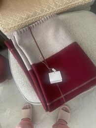 Hengao Brand 100 WOOL Red Wine Blanket And Cushion Thick Home Sofa Good Quailty TOP Selling Big Size