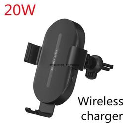 Fast Charge 20w Auto Induction Qi Wireless Charger Car Phone Holder for Samsung S9 10 iphone 12 8plus 11 11pro For huawei P30