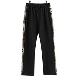 Men's Pants Off Designer Sweatpants Ow Quality Embroidery Panelling Womens Wool Trousers