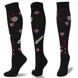 Men's Socks Compression 20-30 Mmhg Is For Athletic Running Flight Travels Men & Women Outdoor Sports