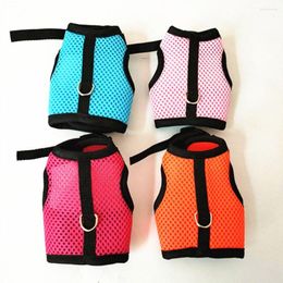 Dog Collars Small Pet Soft Mesh Harness With Leash Animal Vest Lead For Hamster Accessories Set