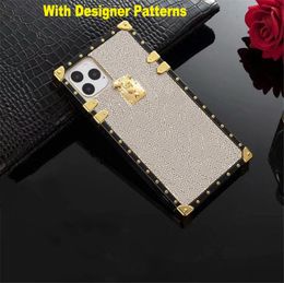 Fashion Designer Wallet Cases for iPhone 14 Plus 14Pro Max 13Promax 12 mini 11 xsmax xr 6 7 8Plus Se2 Luxury Leather Cover Crossbody Strap Leather Women Protective Case